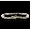 Image 2 : 14KT White Gold 6.83 ctw Diamond Tennis Bracelet