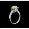 Image 3 : 18KT White Gold 3.05 ctw Diamond Ring