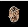 Image 2 : 14KT Two-Tone Gold 1.63 ctw Diamond Ring