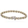 Image 2 : 14KT Yellow Gold 2.23 ctw Diamond Tennis Bracelet