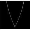 Image 2 : 14KT White Gold 0.41 ctw Diamond Necklace