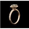 Image 3 : 1.60 ctw Fancy Diamond Ring - 14KT Rose Gold