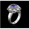 Image 3 : 14KT White Gold 1.73 ctw Tanzanite and Diamond Ring