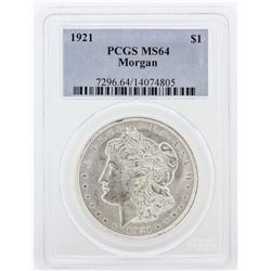 1921 PCGS MS64 Morgan Silver Dollar