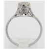 Image 9 : 0.33 ctw Vintage Diamond Ring - 14KT White Gold