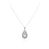 Image 2 : 14KT White Gold 1.50 ctw Diamond Pendant With Chain