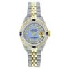 Image 1 : Rolex Two-Tone Diamond and Sapphire DateJust Ladies Watch