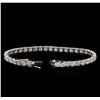 Image 3 : 18KT White Gold 15.45 ctw Diamond Tennis Bracelet