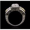 Image 3 : Platinum and 18KT Two-Tone Gold 5.15 ctw Diamond Ring