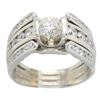 Image 1 : 1.34 ctw Diamond Ring - 14KT White Gold