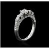Image 3 : 18KT White Gold 1.21 ctw Diamond Ring