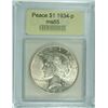 Image 1 : 1935 PEACE SILVER DOLLAR, USCG GEM BU