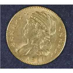 1811 $5 GOLD BU RARE EARLY GOLD