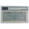 Image 2 : 1864 $100.00 CONFEDERATE STATES OF AMERICA (T-65) #488 PMG 61 MISCUT ERROR