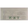 Image 2 : 1800's $10.00 NEW ENGLAND COMMERCIAL BANK GEM CU w/TOP & SIDE SELVAGE