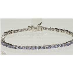 #1-STERLING SILVER TANZANITE BRACELET