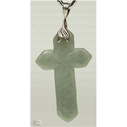 #3-STERLING SILVER JADE PENDANT