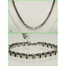#9-STAINLESS STEEL VENETIAN BRACELET & NECKLACE