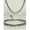 Image 1 : #9-STAINLESS STEEL VENETIAN BRACELET & NECKLACE