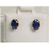 Image 1 : #10-10KT GOLD  SAPPHIRES (1.1CT) EARRINGS