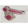 Image 1 : #11-STERLING SILVER RUBY (3.00CT) RING