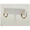 Image 1 : #14-14KT HOOP GOLD EARRINGS