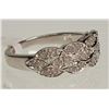 Image 2 : #18-STERLING SILVER DIAMOND RING