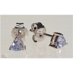#21-STERLING SILVER TANZANITE(0.60CT) EARRINGS