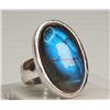 Image 1 : #22-STERLING SILVER LABRADORITE  RING