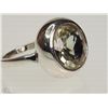 Image 2 : #24-STERLING SILVER GREEN AMETHYST RING