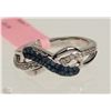 Image 1 : #30-STERLING SILVER DIAMOND RING