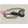 Image 2 : #30-STERLING SILVER DIAMOND RING