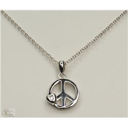 #36-STERLING SILVER RHODUIM PLATED DIAMOND