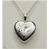 Image 1 : #48-STERLING SILVER HEART LOCKET