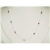 Image 1 : #50-STERLING SILVER GEMSTONE NECKLACE
