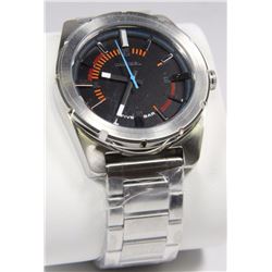 NEW JUMBO 44 MM DIESEL S/S QUARTZ MEN'S WATCH