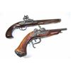 Image 1 : PAIR OF WOOD & METAL FLINT LOCK PISTOL REPLICAS