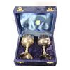 Image 1 : PAIR OF STERLING SILVER GOBLETS WITH PROTECTIVE
