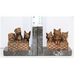 MARBLE BASED BOOKENDS
