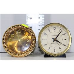 PAIR OF VINTAGE CLOCKS