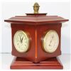 Image 1 : ROTATING MANTLE WEATHER STATION W/CLOCK