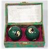 Image 1 : SET OF BAODING BALLS  W/ YIN YANG DESIGN