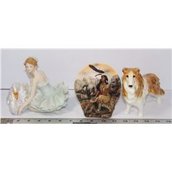 BOX OF ASSORTED ORNAMENTS