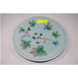 BIRDS EATING FRUIT PLATTER