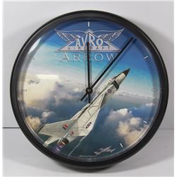 AVRO  AIRCRAFT ARROW WALL CLOCK NEW IN BOX