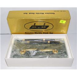 GENUINE MARBLE BASE DESK SET