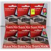 Image 1 : NEW 32GB SANDISK CRUZER BLADE USB FLASH DRIVE X6