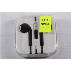 NEW EARBUD HEADPHONES FOR USE WITH ANY DEVICE