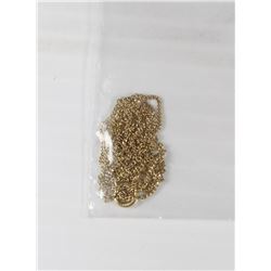 LADIES 19" NECKLACE STAMPED 14K YELLOW GOLD