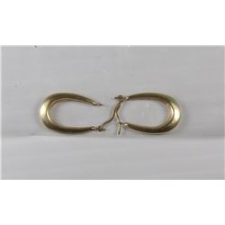 PAIR OF LADIES EARRINGS STAMPED 10K YELLOW GOLD